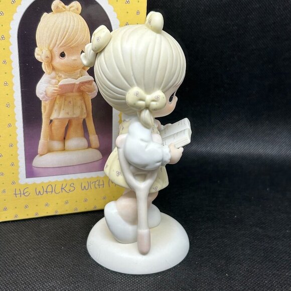 Precious Moments Easter Seals 1987 Edition "He Walks With Me" figurine - Picture 3 of 5
